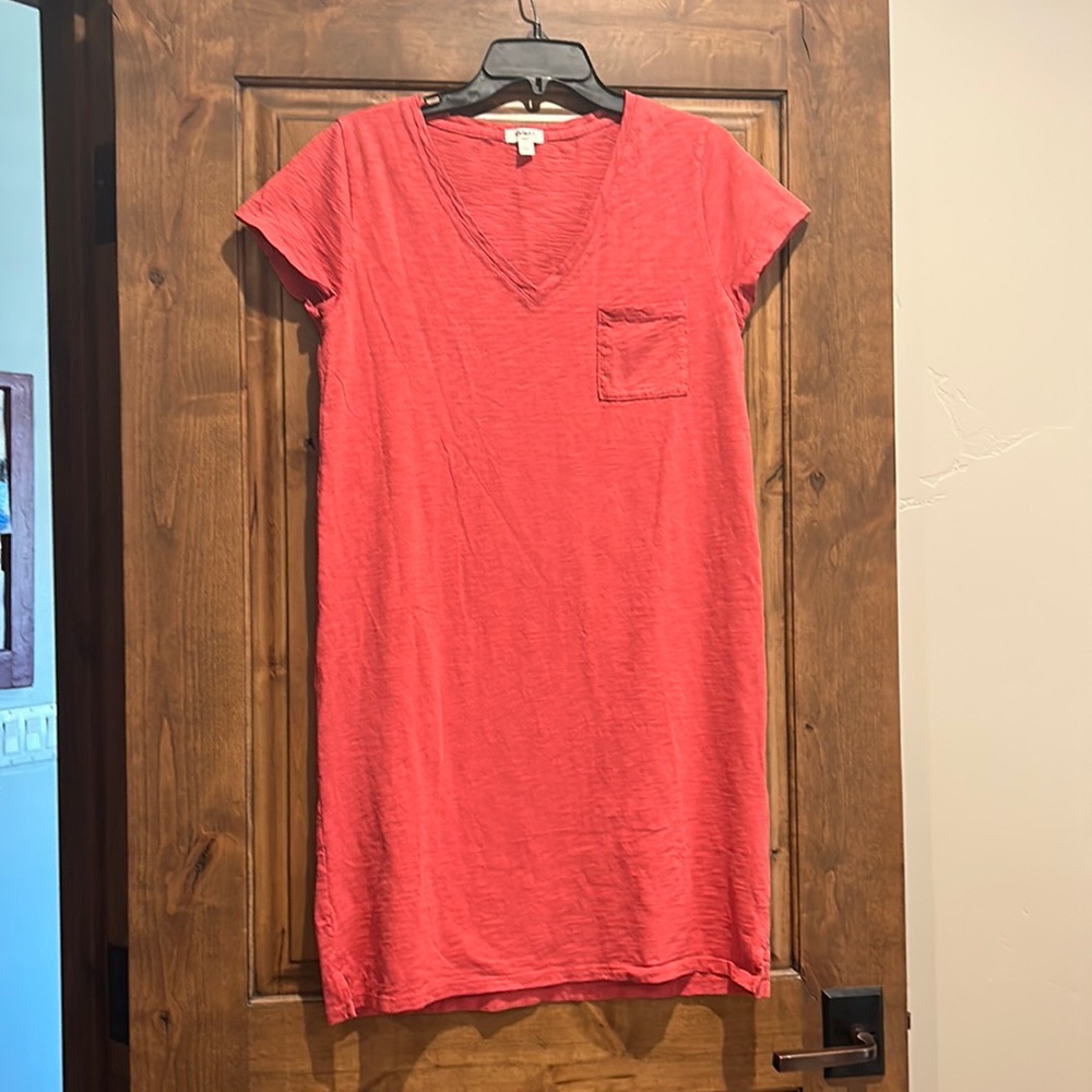 Dylan brunt orange tee shirt dress